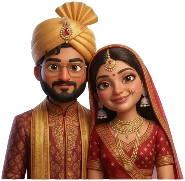 Vaibhav and Eshita